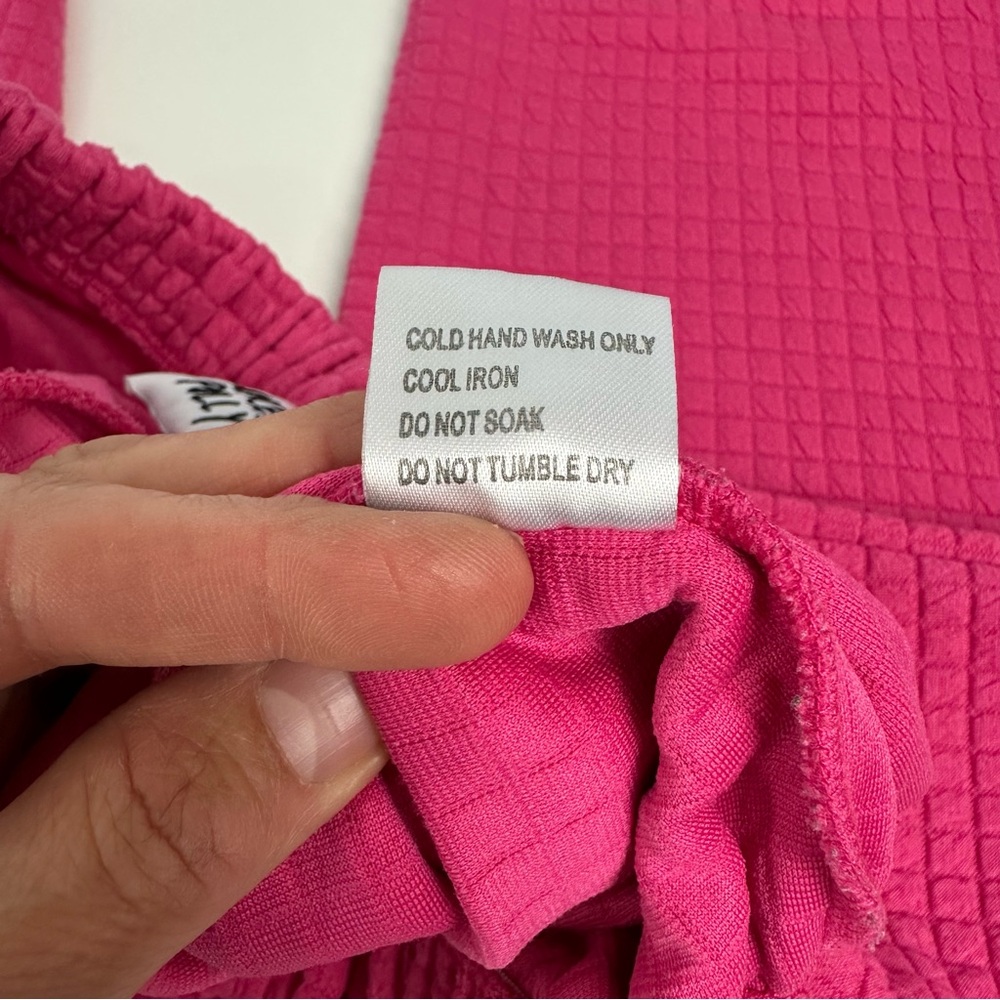 Princess Polly Arabella Jogger Pink Sweatpants Size 8 Bubble Waffle Square - Picture 5 of 11
